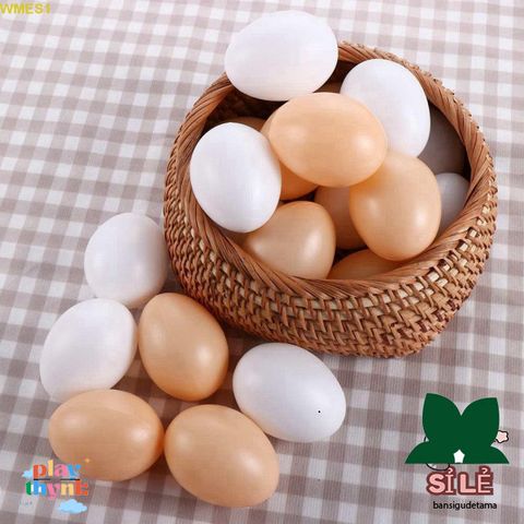 Trứng Giả Thủ Công Mô Phỏng Gà Mái - Đồ Chơi Dự Tiệc Phục Sinh Giáo Dục Cho Trẻ Em 10 Cái/ Bộ
