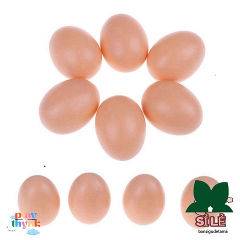 Trứng Giả Thủ Công Mô Phỏng Gà Mái - Đồ Chơi Dự Tiệc Phục Sinh Giáo Dục Cho Trẻ Em 10 Cái/ Bộ