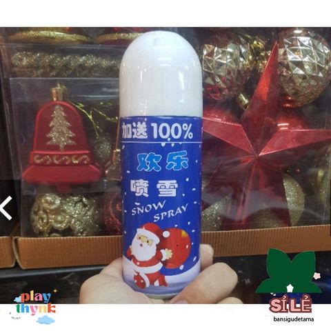 Chai Phun Tuyết Nhân Tạo Trang Trí Giáng Sinh - Tuyết Lâu Trôi 280ml, Phụ Kiện Noel Cho Cây Thông và Background
