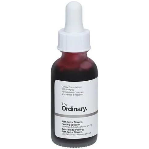 Tẩy Da Chết Hóa Học The Ordinary AHA 30% + BHA 2% Peeling Solution 30ml - Giúp Da Sáng Khỏe Mịn Màng, Ngăn Ngừa Mụn Chính Hãng