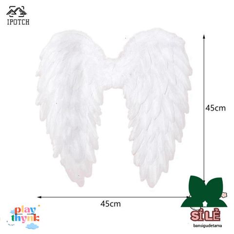 Cánh Thiên Thần Lông Vũ 3D Cosplay - Phụ Kiện Hóa Trang Halloween, Thời Trang Độc Đáo cho Tiệc Lễ Hội