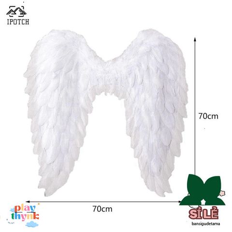 Cánh Thiên Thần Lông Vũ 3D Cosplay - Phụ Kiện Hóa Trang Halloween, Thời Trang Độc Đáo cho Tiệc Lễ Hội