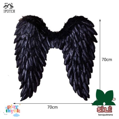 Cánh Thiên Thần Lông Vũ 3D Cosplay - Phụ Kiện Hóa Trang Halloween, Thời Trang Độc Đáo cho Tiệc Lễ Hội