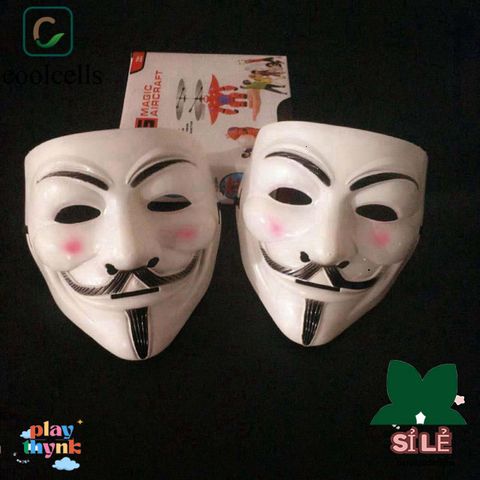 Mặt Nạ V for Vendetta COOLCELLS - Phụ Kiện Cosplay Độc Đáo cho Bữa Tiệc Halloween và Dịp Đặc Biệt