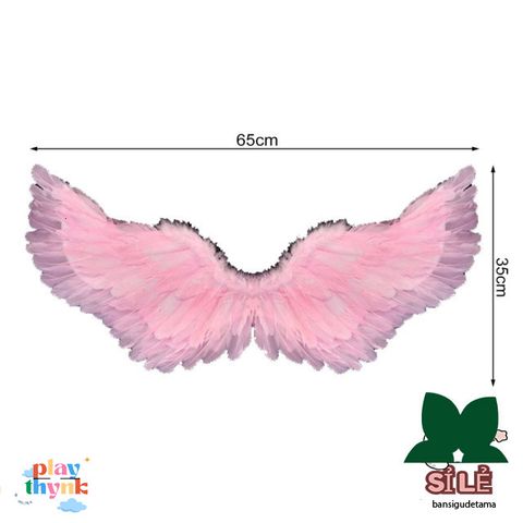 Cánh Thiên Thần Lông Vũ Cao Cấp - Phụ Kiện Thời Trang Cho Halloween, Hóa Trang Hoàn Hảo Cho Trẻ Em và Người Lớn