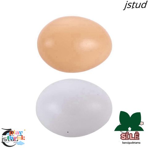 Bộ 10 Trứng Giả LYXOR - Đồ Chơi Mô Phỏng Giáo Dục Chăn Nuôi Cho Trẻ Em - Trứng Phục Sinh Nhân Tạo 5,5 cm