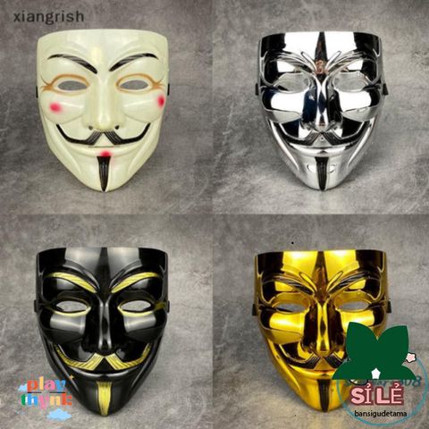 Mặt nạ Cosplay Hacker Vendetta PVC - Đồ lễ Halloween, Quà Tặng Phim Việt Nam Thú Vị, Sự Kiện Nhập Vai ấn Tượng