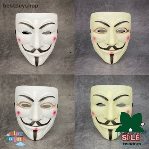 Mặt Nạ Giấu Mặt Anonymous Vendetta - Phụ Kiện Cosplay Halloween Độc Đáo, Đảm Bảo Chất Lượng Cao