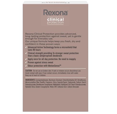 Lăn Khử Mùi Rexona Clinical Protection Cream Summer Strength 48g Dành Cho Nữ - Kiểm Soát Mồ Hôi, Hương Thơm Tươi Mát