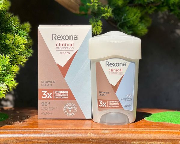 Lăn Khử Mùi Rexona Clinical Protection Cream Summer Strength 48g Dành Cho Nữ - Kiểm Soát Mồ Hôi, Hương Thơm Tươi Mát