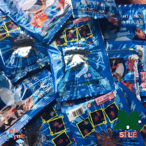 Bột Tuyết Xanh Bông Bạc 10g - Nguyên Liệu Tạo Slime Mây và Trang Trí Giáng Sinh Sáng Tạo