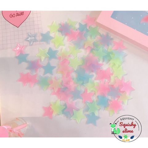 Túi Ngôi Sao Dán Tường Phát Quang 3cm - Trang Trí Đáng Yêu Cho Phòng Ngủ Trẻ Em Và Không Gian Sống Sáng Tạo