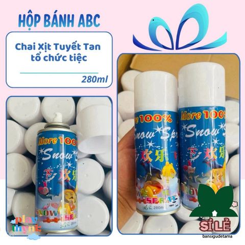 Bình Xịt Tuyết Tan 280ml - Phụ Kiện Trang Trí Tiệc Sinh Nhật và Kỷ Niệm - Tổ Chức Sự Kiện Vui Vẻ