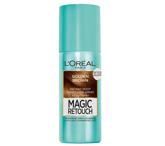 Xịt Phủ Bạc Tạm Thời L'Oréal Paris Magic Retouch Màu Nâu Đậm 75ml - Che Phủ Tóc Bạc Nhanh Chóng Và Dễ Dàng