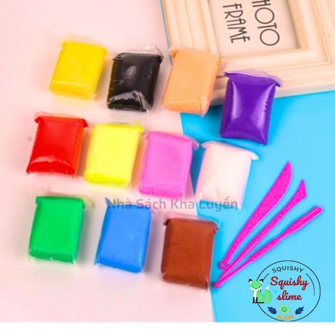 Combo Đất Sét Nhật Tự Khô Cao Cấp 36 Màu - Đất Nặn Sáng Tạo An Toàn Dành Cho Trẻ Em, Dễ Sử Dụng và Thoải Mái Nặn Nghệ Thuật