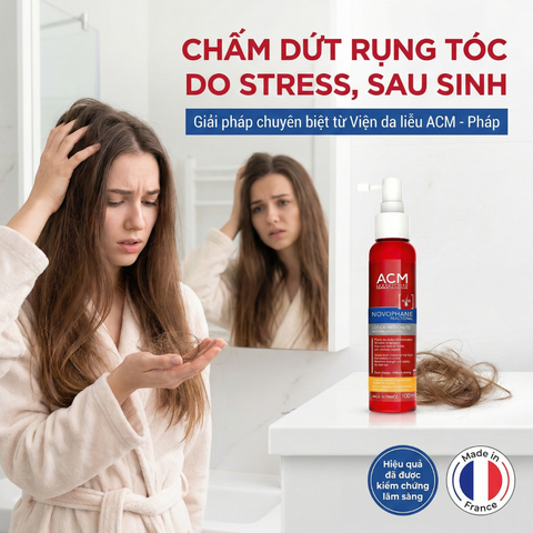 Tinh Chất Giảm Rụng Tóc ACM Novophane 100ml - Nuôi Dưỡng Da Đầu, Kích Thích Mọc Tóc Khỏe, Dược Mỹ Phẩm Pháp
