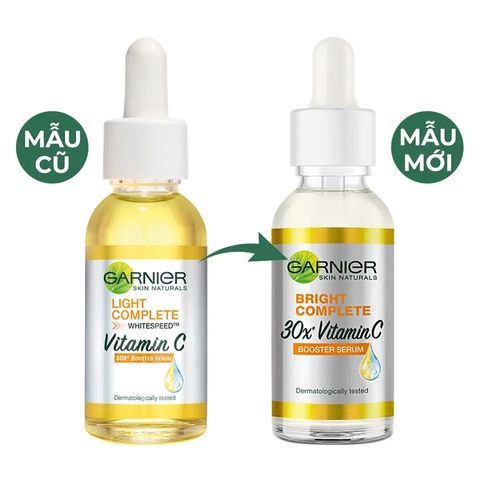 Tinh Chất Dưỡng Da Garnier Bright Complete 30x Vitamin C 30ml - Làm Sáng Da, Mờ Thâm, Chiết Xuất Yuzu, Phù Hợp Mọi Loại Da