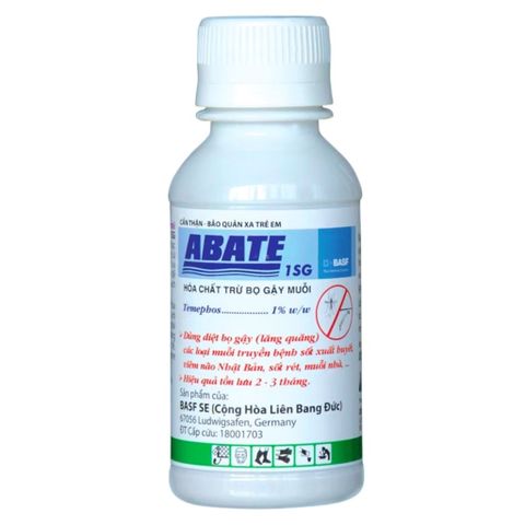 Chế Phẩm Diệt Lăng Quăng Abate 1SG 100g - Ngăn Ngừa Muỗi Trưởng Thành tại Cống Rãnh, Bể Cảnh, Nguồn Nước Đọng