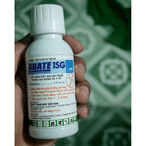 Chế Phẩm Diệt Lăng Quăng Abate 1SG 100g - Ngăn Ngừa Muỗi Trưởng Thành tại Cống Rãnh, Bể Cảnh, Nguồn Nước Đọng