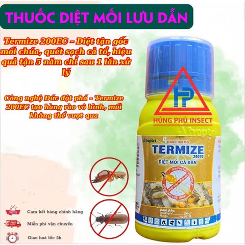 Thuốc Diệt Mối TERMIZE 200SC 50ml - Hiệu Quả Lâu Dài Tận 5 Năm Chỉ Sau 1 Lần Sử Dụng, Dễ Dàng và Tiết Kiệm