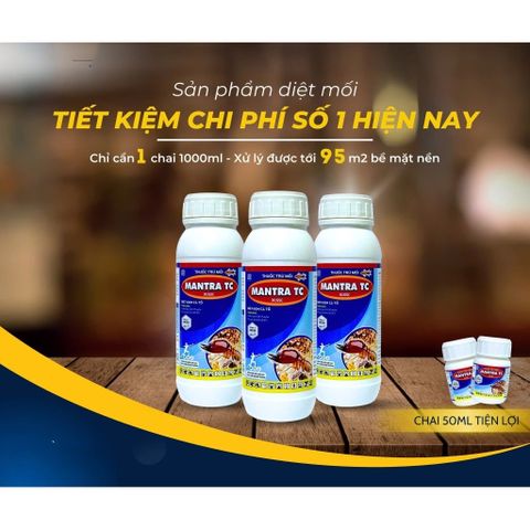 Thuốc diệt mối Mantra TC 30.5SC 50ml - Hóa chất phòng chống mối chuyên nghiệp, hiệu quả cao cho công trình xây dựng