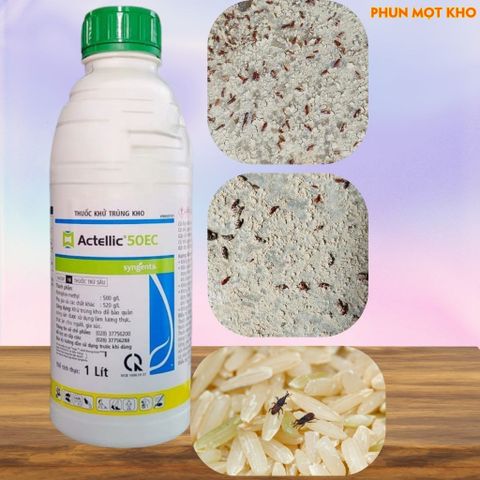 Thuốc Khử Trùng Kho Actellic 50EC 1000ml Syngenta - Diệt Mọt, Côn Trùng Hại Nông Sản An Toàn, Hiệu Quả, Phòng Chống Lâu Dài