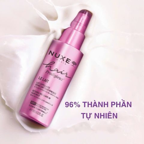Xịt Dưỡng Tóc NUXE Detangling Leave-in Hair Milk 100ml - Gỡ Rối, Nuôi Dưỡng, Mềm Mượt Tóc Khô Xơ, Chính Hãng Pháp