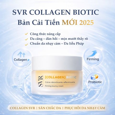 SVR Collagen Biotic Cream 50ml - Kem Dưỡng Tăng Cường Collagen, Căng Mịn Da, Hỗ Trợ Da Lão Hóa, Dưỡng Ẩm Tối Ưu