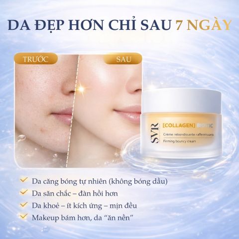 SVR Collagen Biotic Cream 50ml - Kem Dưỡng Tăng Cường Collagen, Căng Mịn Da, Hỗ Trợ Da Lão Hóa, Dưỡng Ẩm Tối Ưu