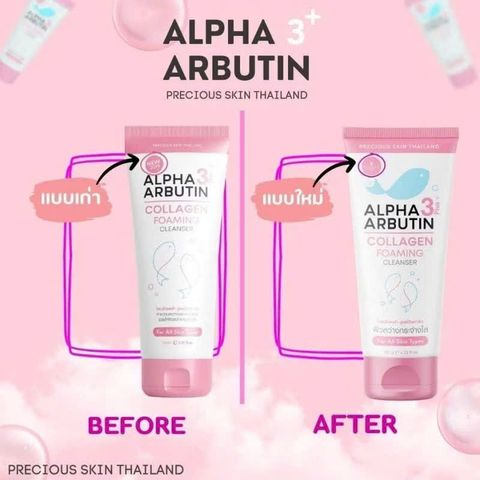 Sữa Rửa Mặt Alpha Arbutin 120ml - Làm Sáng Da, Giảm Nhờn, Ngăn Ngừa Mụn Cho Da Dầu Mịn Màng, Tươi Mát