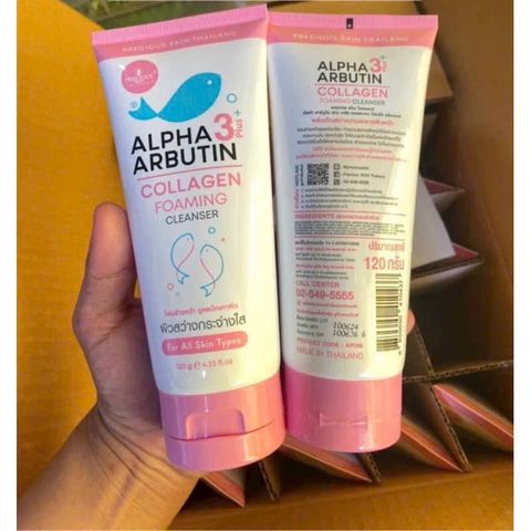 Sữa Rửa Mặt Alpha Arbutin 120ml - Làm Sáng Da, Giảm Nhờn, Ngăn Ngừa Mụn Cho Da Dầu Mịn Màng, Tươi Mát