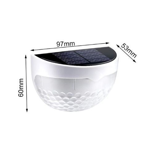 Đèn Tường Năng Lượng Mặt Trời 6 LED - Chiếu Sáng Bền Bỉ, Đèn LED Sạc Pin Qua Ánh Sáng Mặt Trời, Thích Hợp Cho Vườn, Lối Đi, Cầu Thang