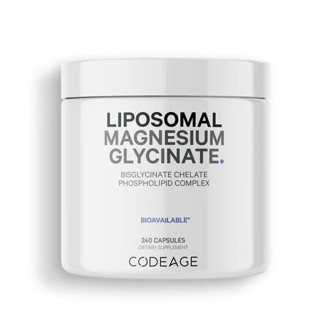 Viên Bổ Sung Magie Codeage Liposomal Magnesium Glycinate 240 Viên - Hỗ Trợ Cơ Bắp, Thần Kinh, Hệ Miễn Dịch, Thuần Chay USA