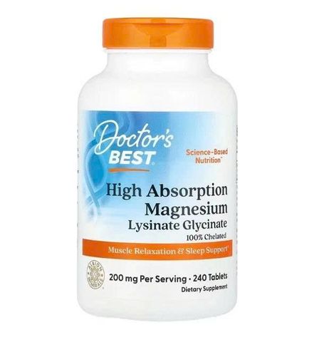 Viên uống bổ sung Magie Doctor's Best High Absorption Magnesium 240 viên - Giải pháp tăng cường sức khỏe hiệu quả từ Mỹ