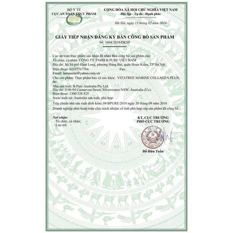 Viên Uống Marine Collagen Vitatree - Bổ Sung Collagen Cá Biển, Hỗ Trợ Da Săn Chắc, Mịn Màng, Tóc Móng Khỏe Mạnh, Tiện Lợi Hàng Ngày