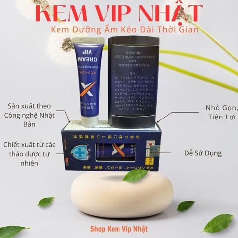 (Hàng công ty) Kem Bôi Nhật - X Cream Vip Japan - Thực Phẩm Chức Năng Hỗ Trợ Sức Khỏe Nam Giới Chính Hãng ướp mát, tăng cường sinh lực, da khỏe mạnh