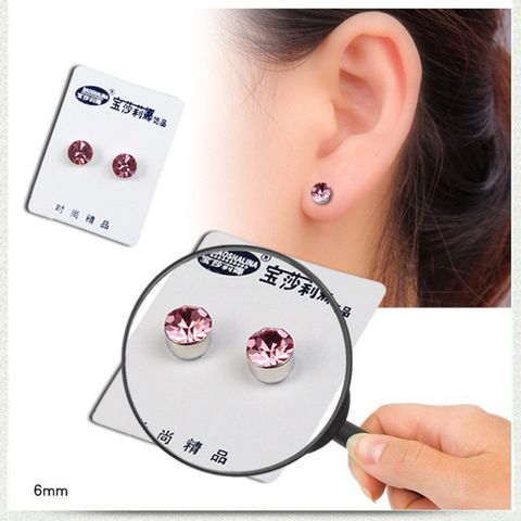Khuyên Tai Nam Châm Unisex Không Cần Bấm Lỗ – Hoa Tai Kim Cương Phong Cách, Dành Cho Người Không Có Lỗ Tai (Set 2 chiếc)