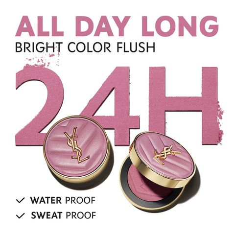 Má Hồng YSL Make Me Blush Bold Blurring #24 Suave Sunstone - Phấn Trang Điểm Cao Cấp Tạo Vẻ Hồng Tự Nhiên, Độ Bám Màu Tốt