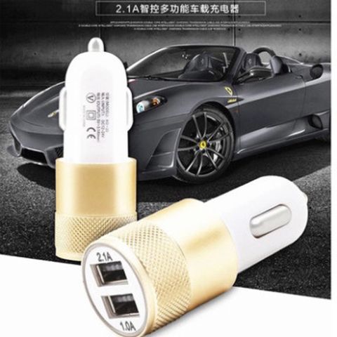Tẩu Sạc Pin Ô Tô 2 Cổng USB - Sạc Nhanh Điện Thoại iPhone, Android, Phụ Kiện Xe Hơi Tiện Dụng