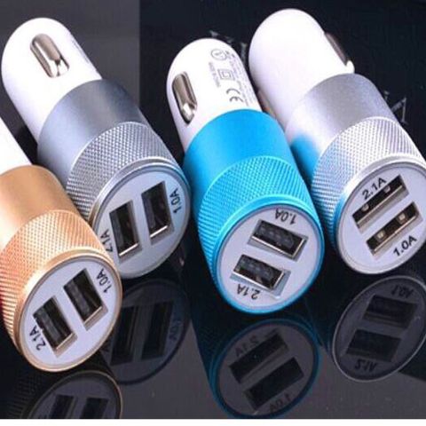 Tẩu Sạc Pin Ô Tô 2 Cổng USB - Sạc Nhanh Điện Thoại iPhone, Android, Phụ Kiện Xe Hơi Tiện Dụng