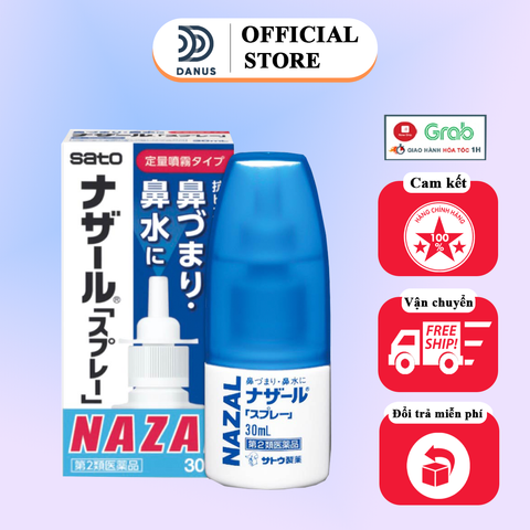 Xịt Xoang Mũi Nazal Sato 30ml - Giải Pháp Hỗ Trợ Giảm Nghẹt Mũi Từ Thiên Nhiên Cho Trẻ Em Và Người Lớn