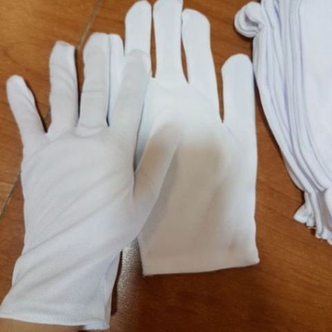 Găng Tay Cotton Trắng/Đen - Bộ 10 Đôi Dễ Sử Dụng, Chất Liệu Thun Thoáng Khí, Phù Hợp Mọi Hoạt Động