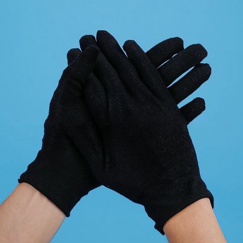 Găng Tay Cotton Trắng/Đen - Bộ 10 Đôi Dễ Sử Dụng, Chất Liệu Thun Thoáng Khí, Phù Hợp Mọi Hoạt Động