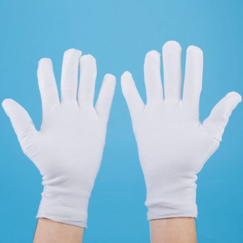 Găng Tay Cotton Trắng/Đen - Bộ 10 Đôi Dễ Sử Dụng, Chất Liệu Thun Thoáng Khí, Phù Hợp Mọi Hoạt Động