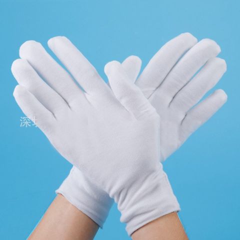 Găng Tay Cotton Trắng/Đen - Bộ 10 Đôi Dễ Sử Dụng, Chất Liệu Thun Thoáng Khí, Phù Hợp Mọi Hoạt Động