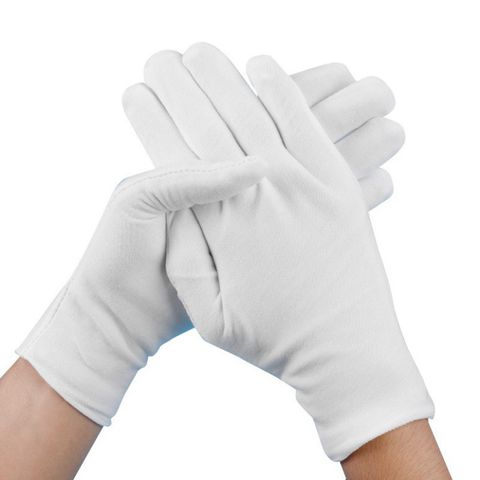 Găng Tay Cotton Trắng/Đen - Bộ 10 Đôi Dễ Sử Dụng, Chất Liệu Thun Thoáng Khí, Phù Hợp Mọi Hoạt Động