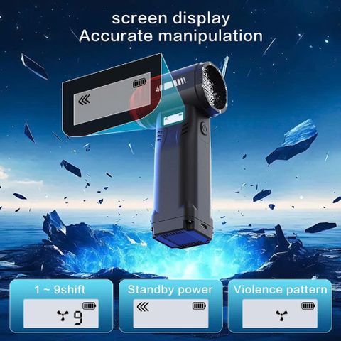 Quạt Phản Lực Turbo Fan G1 400W - Pin 10.000mAh, 9 Cấp Gió, Đa Năng Vệ Sinh Thiết Bị Điện Tử, Thiết Kế Nhỏ Gọn, Bền Bỉ