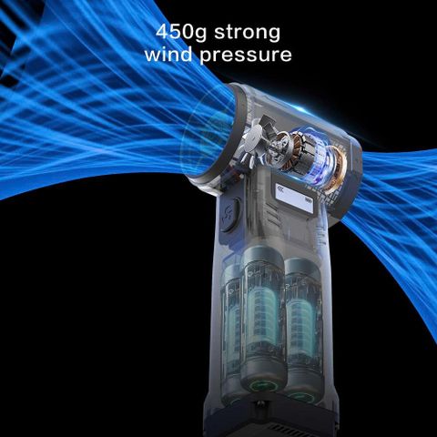 Quạt Phản Lực Turbo Fan G1 400W - Pin 10.000mAh, 9 Cấp Gió, Đa Năng Vệ Sinh Thiết Bị Điện Tử, Thiết Kế Nhỏ Gọn, Bền Bỉ