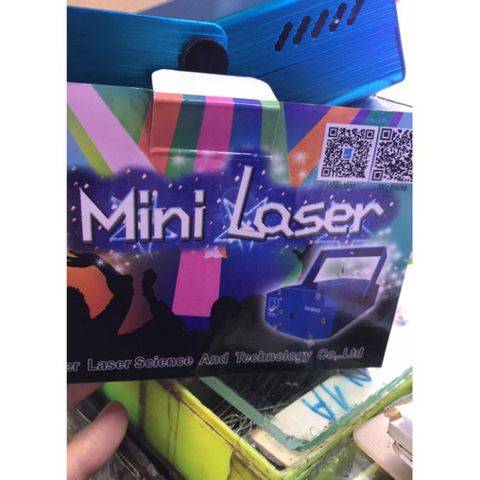 Đèn Laser Mini 6 Trong 1 - Đèn Chiếu Sân Khấu Vũ Trường Trang Trí Karaoke, Tiệc Cưới, Sinh Nhật, Tia Laze Đỏ & Xanh Hấp Dẫn
