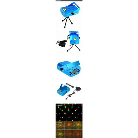 Đèn Laser Mini 6 Trong 1 - Đèn Chiếu Sân Khấu Vũ Trường Trang Trí Karaoke, Tiệc Cưới, Sinh Nhật, Tia Laze Đỏ & Xanh Hấp Dẫn